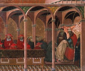 Honorius III. genehmigt die Karmelitenregel (Detail)