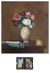 Vase mit Rosen