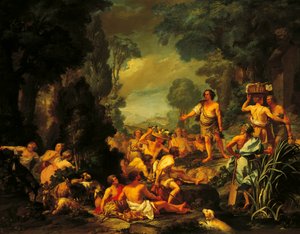Frugoni in Arkadien, ca. 1760, von Pietro Melchiorre Ferrari (1735-1787) von Pietro Melchiorre Ferrari