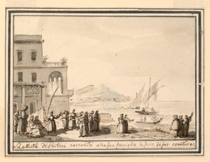 Bühnenbild, Hafenstadt von Pietro Narducci