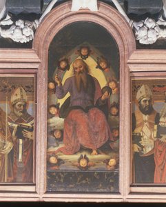 Polyptychon mit segnendem ewigen Vater von Pietro Perugino
