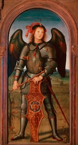 Polyptychon der Kartause von Pavia: Der Erzengel Michael von Pietro Perugino