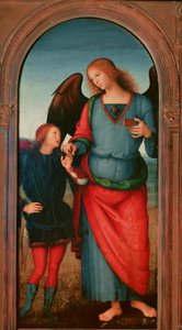 Polyptychon der Kartause von Pavia: Tobias und der Erzengel Gabriel