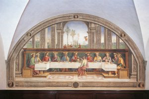 Das letzte Abendmahl von Pietro Perugino