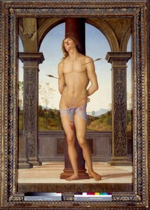 Das Martyrium des Heiligen Sebastian von Pietro Perugino
