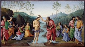 Die Taufe Christi von Pietro Perugino