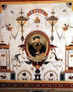 Porträt von Giuntalodi (Detail) von Pietro Pezzati