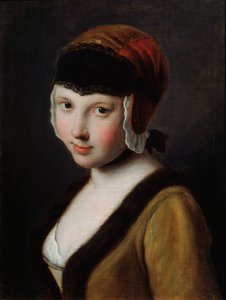 Ein Mädchen mit schwarzer Maske, Mitte 18. Jahrhundert
