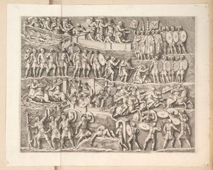 Reliefs am Bogen des Septimius Severus in Rom von Pietro Sante Bartoli