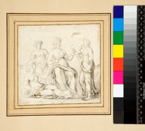 Athena und drei Frauen von Pietro Santi Bartoli