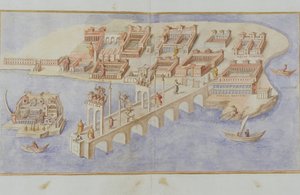 MS Gen 1496 Hafenszene, 1674 von Pietro Santi Bartoli