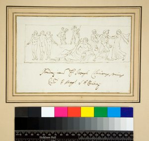 Das Relief, das den Quellen und Nymphen gewidmet ist von Pietro Santi Bartoli