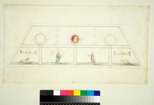 Gewölbe der Villa Madama von Pietro Santi Bartoli