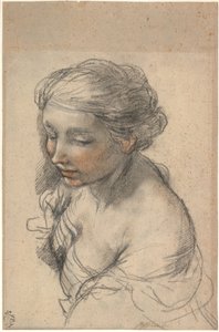 Büste einer jungen Frau, nach links gewandt, 1637