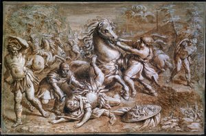 Die Bekehrung des Heiligen Paulus, 17. Jahrhundert von Pietro da Cortona