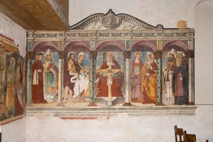 Kirche St. Pietro und Paolo, Valvasone, Friaul, Italien (Fresko) von Pietro da Vicenza