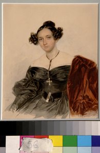 Porträt der Gräfin Nadejda Ivanovna Golitsyna, geborene Kutusova von Piotr Sokolov