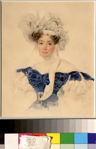 Porträt der Gräfin Varvara Golitsyna geb. Rumyantseva Kalgulska von Piotr Sokolov