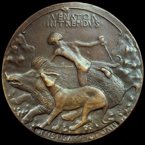 Medaille von Alfonso V. von Aragon, König von Neapel und Sizilien, 15. Jahrhundert