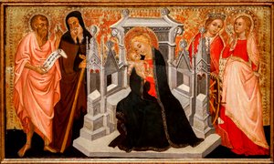 Madonna mit Kind und Heiligen. 15. Jahrhundert