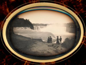 Daguerreotypie der Niagarafälle von Babbitt, ca. 1855 von Platt D. Babbitt