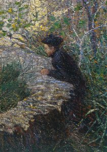 Aprilmorgen in Ligurien oder Oliven bei Albaro von Plinio Nomellini