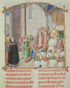 Priesterweihe aus dem Pontifikale von Bischof Erasmus Ciolek, ca. 1510 von Polish School