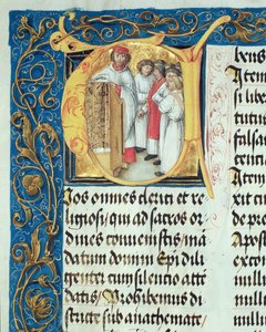 Priesterweihe von Seminaristen aus dem Pontifikale von Bischof Erasmus Ciolek, ca. 1510 von Polish School