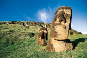 Moai-Statuen, Rapa Nui Nationalpark, Osterinsel, Chile