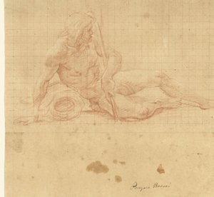 Liegender Flussgott von Pompeo Batoni