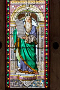 Genua, Duomo (St. Laurentius-Kathedrale), Kapelle des Hl. Johannes des Täufers: Glasfenster von Pompeo Bertini von Pompeo Bertini