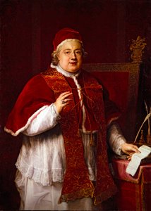 Porträt von Papst Rezzonico (Clemens XIII.) von Pompeo Girolamo Batoni