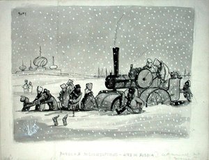 Beliebte Missverständnisse: Leben in Russland, Illustration aus Punch, veröffentlicht am 27. Dezember 1939