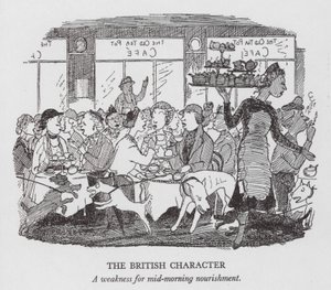 Der britische Charakter, eine Schwäche für die Vormittagsverpflegung