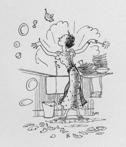 Abwaschen (Lithografie) von Pont
