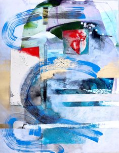 Dynamische blaue Schichten