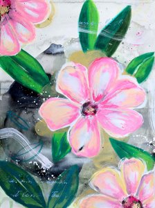 Lebendige rosa Blüten von Poonam Choudhary