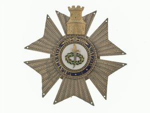 Abzeichen, Orden des Turms und des Schwertes, Portugal, General Sir Galbraith Lowry Cole von Portuguese School