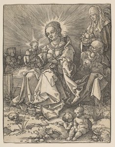 Die Madonna auf einer grünen Wiese, 1526 von Possibly Albrecht Dürer