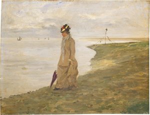 Frau am Meer