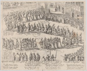 Hochzeitsprozession für die Hochzeit von Elizabeth Stuart, Tochter von James I