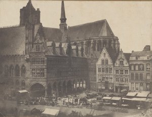 Marktplatz in Ypern, ca. 1851