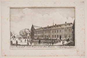 Besuch von Friedrich V. an der Akademie von Sorø von Poul Isac Grønvold