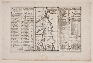 Karte von Skagerrak und Kattegat mit umliegenden Landesteilen von Poul Isac Grønvold