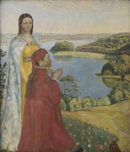 Dante und Beatrice im Paradies von Poul S. Christiansen