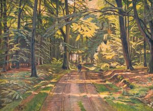 Waldweg bei Dyrnæs von Poul S. Christiansen