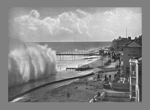 Ein großes Meer bei Bognor, ca. 1900 von Poulton and Co