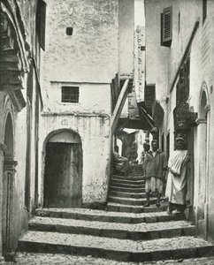 Die Rue de la Kasbah, Algier, Algerien, 1895
