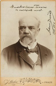 Porträt des Komponisten Antonín Dvořák 1841-1904, ca. 1900 von Prague . Photo studio J. Mulac