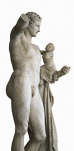 Hermes trägt das Kind Dionysos, ca. 330 v. Chr. (Marmor)